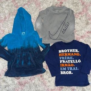 3/$10 long sleeve shirts/ hoodie 3T boys